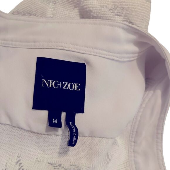 NIC+ZOE Palm Springs Jacket White Size Medium - Picture 7 of 9